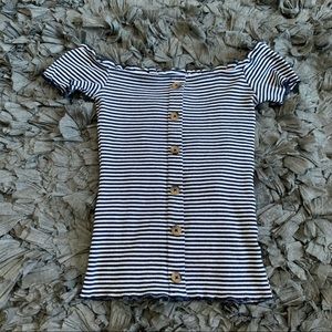 Striped bodycon top from Aeropostale